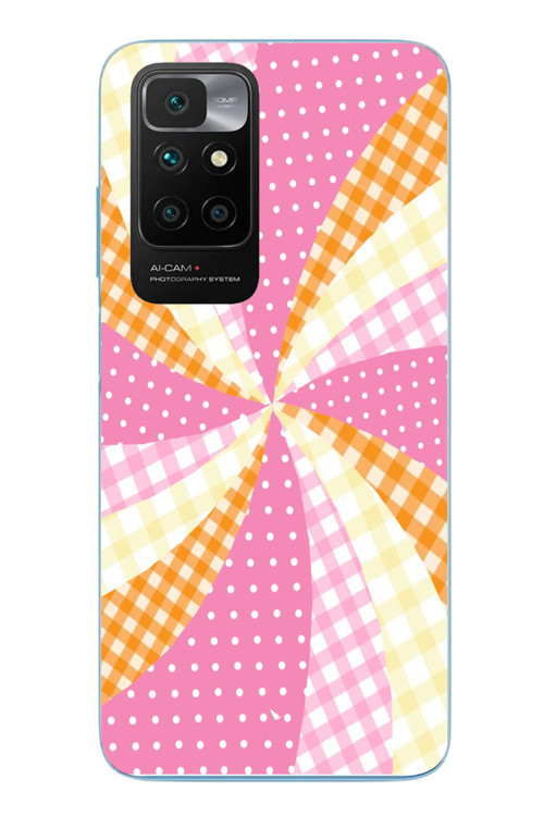 Redmi 10 2022 Uyumlu İz Düşümleri Baskılı Silikon Kılıf