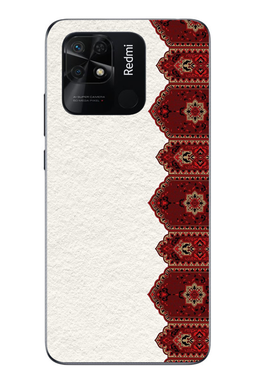 Redmi 10C Uyumlu Halı Köşesi Baskılı Silikon Kılıf