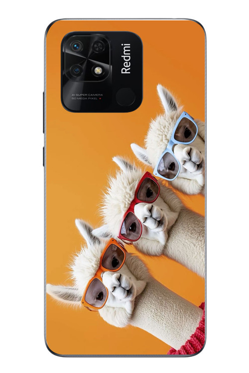Redmi 10C Uyumlu Lamalar Baskılı Silikon Kılıf