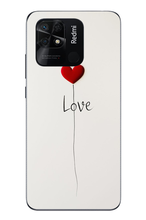 Redmi 10C Uyumlu Love Aşk Baskılı Silikon Kılıf
