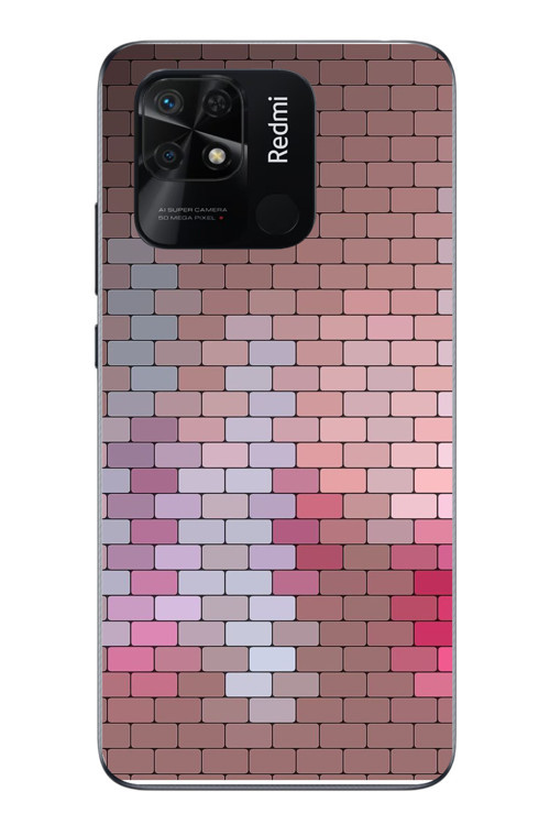 Redmi 10C Uyumlu Renkli Duvar Baskılı Silikon Kılıf