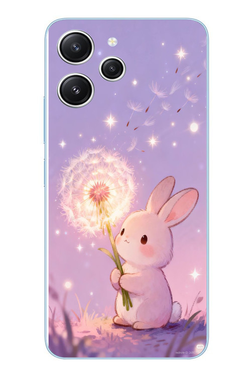 Redmi 12 Uyumlu Büyülü Tavşan Baskılı Silikon Kılıf