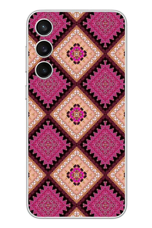 Samsung Galaxy S23 Fe Uyumlu Pembe Yavrusu Motifleri Baskılı Silikon Kılıf