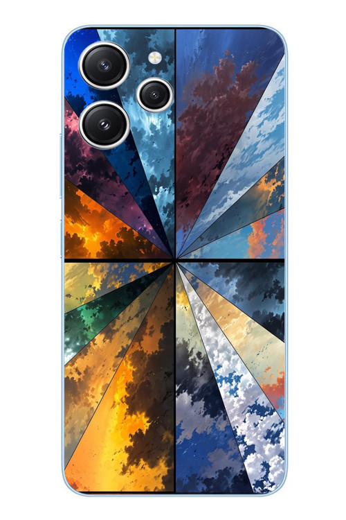 Redmi 12 Uyumlu Mevsim Geçişleri Baskılı Silikon Kılıf