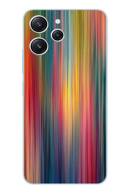 Redmi 12 Uyumlu Gökkuşağı Karışımı Baskılı Silikon Kılıf