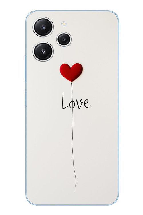 Redmi 12 Uyumlu Love Aşk Baskılı Silikon Kılıf