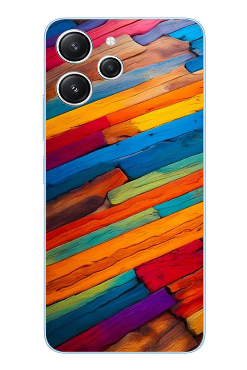 Redmi 12 Uyumlu Renk Geçişleri Baskılı Silikon Kılıf