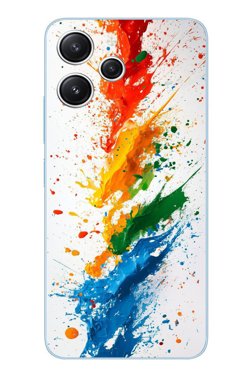 Redmi 12 Uyumlu Renk Skalası Baskılı Silikon Kılıf