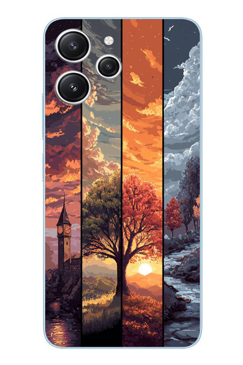 Redmi 12 Uyumlu Sonbahar İlkbaharım Baskılı Silikon Kılıf