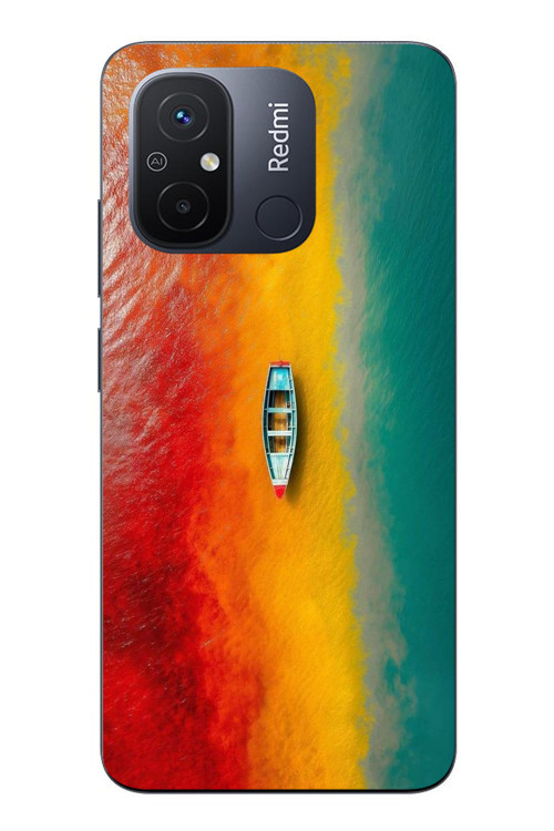 Redmi 12C Uyumlu Rengarenk Tekne Baskılı Silikon Kılıf