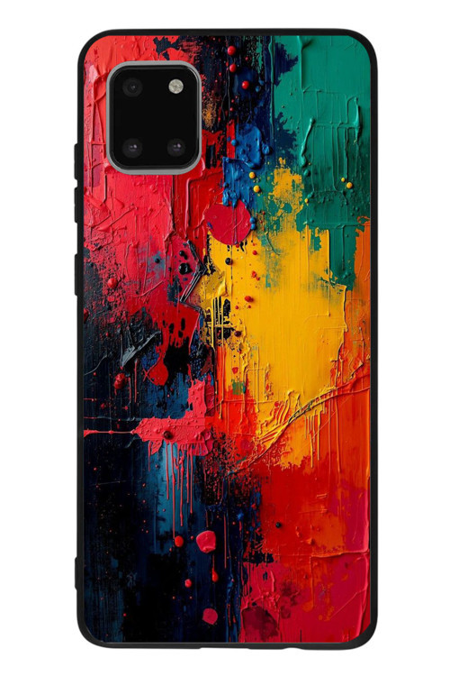 Samsung Galaxy Note 10 Lite Uyumlu Renklerin Dansı Baskılı Silikon Kılıf