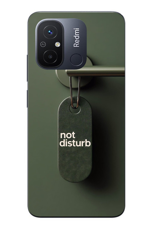 Redmi 12C Uyumlu Not Disturb Baskılı Silikon Kılıf