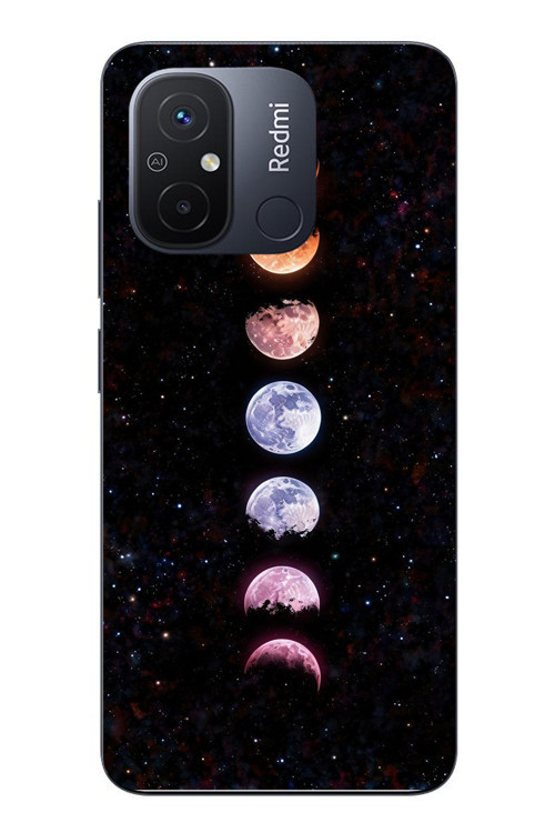 Redmi 12C Uyumlu Tüm Gezegenler Baskılı Silikon Kılıf