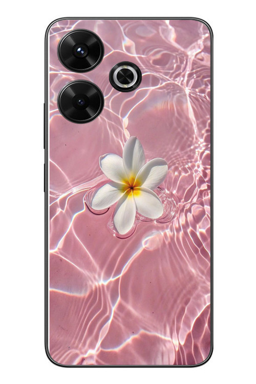 Redmi 13 Uyumlu Dalgalı Papatya Baskılı Silikon Kılıf