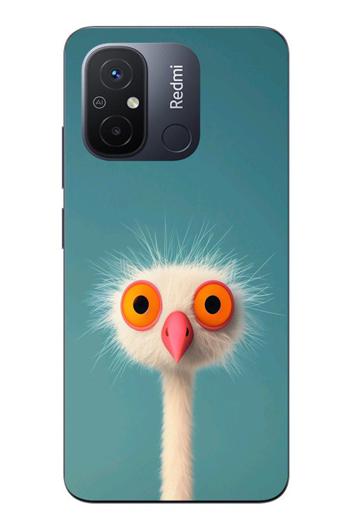 Redmi 12C Uyumlu Şaşkın Hayvan Baskılı Silikon Kılıf