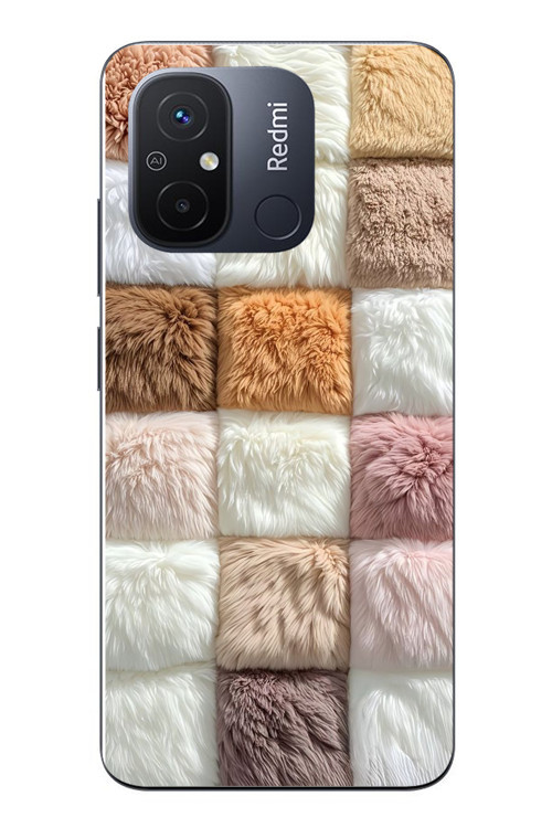 Redmi 12C Uyumlu Pofuduk Desenler Baskılı Silikon Kılıf