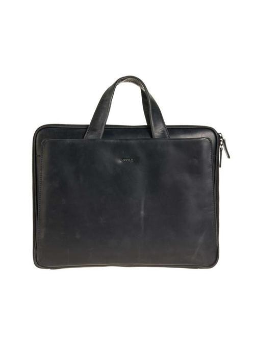 Erkek Hakiki Deri Evrak Çantası Siyah 6873