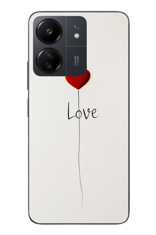 Redmi 13C Uyumlu Love Aşk Baskılı Silikon Kılıf