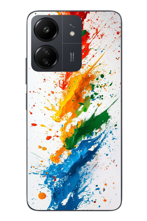 Redmi 13C Uyumlu Renk Skalası Baskılı Silikon Kılıf