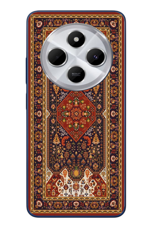 Redmi 14C Uyumlu Anadolu Motif Halısı Baskılı Silikon Kılıf