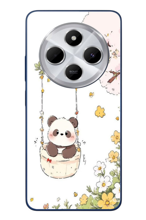 Redmi 14C Uyumlu Sallanan Panda Baskılı Silikon Kılıf