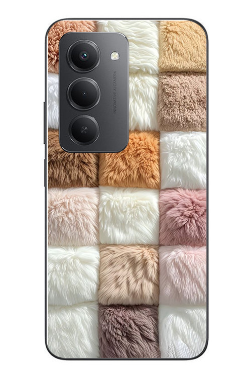 Redmi 15 Uyumlu Pofuduk Desenler Baskılı Silikon Kılıf