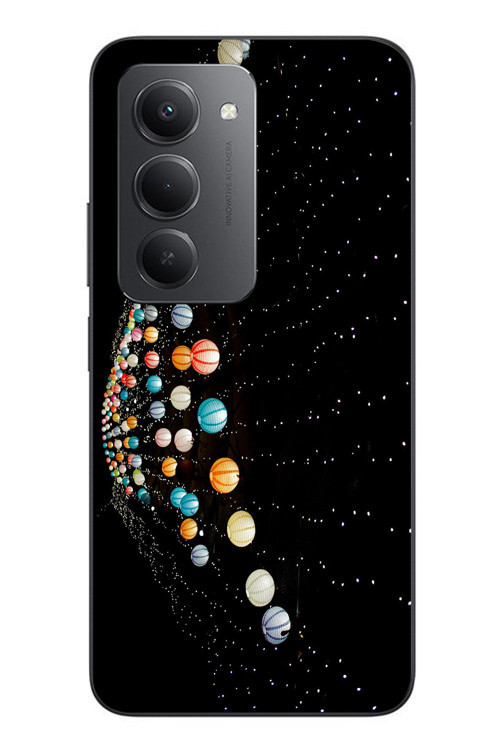 Redmi 15 Uyumlu Gezegenlerin Dansı Baskılı Silikon Kılıf