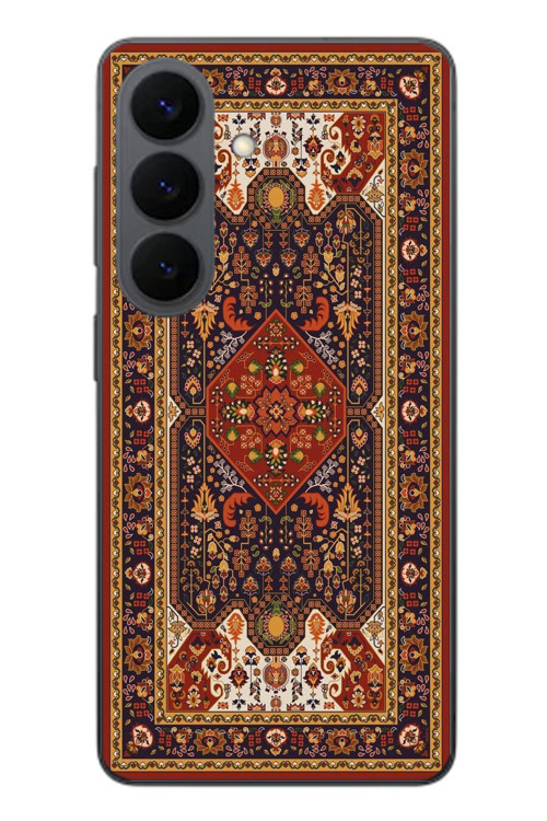 Samsung Galaxy S26 Uyumlu Anadolu Motif Halısı Baskılı Silikon Kılıf