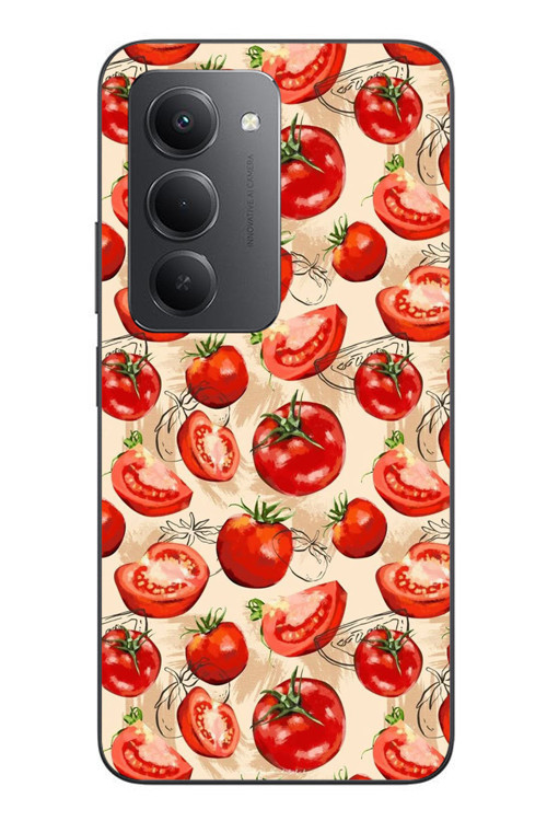 Redmi 15 Uyumlu Domatesler Baskılı Silikon Kılıf