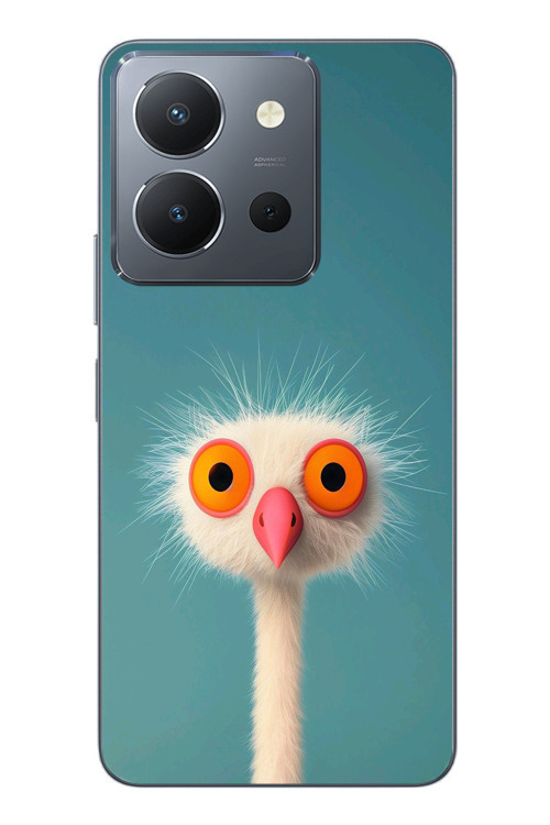 Vivo Y36 Uyumlu Şaşkın Hayvan Baskılı Silikon Kılıf