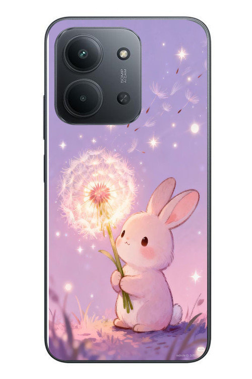 Redmi 15C Uyumlu Büyülü Tavşan Baskılı Silikon Kılıf