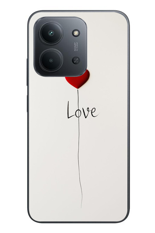 Redmi 15C Uyumlu Love Aşk Baskılı Silikon Kılıf