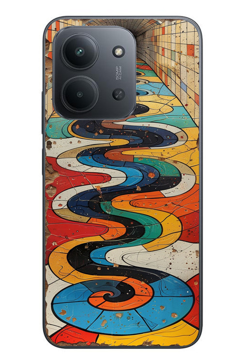 Redmi 15C Uyumlu Renk Duvarı Baskılı Silikon Kılıf