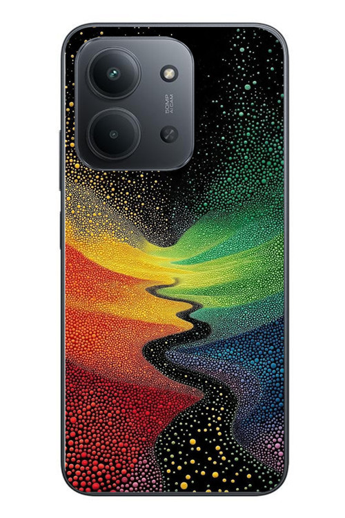 Redmi 15C Uyumlu Renkli Yollar Baskılı Silikon Kılıf