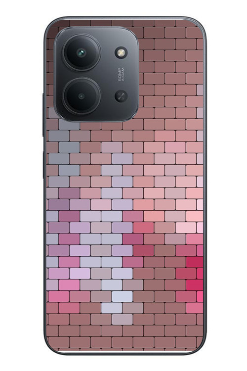 Redmi 15C Uyumlu Renkli Duvar Baskılı Silikon Kılıf