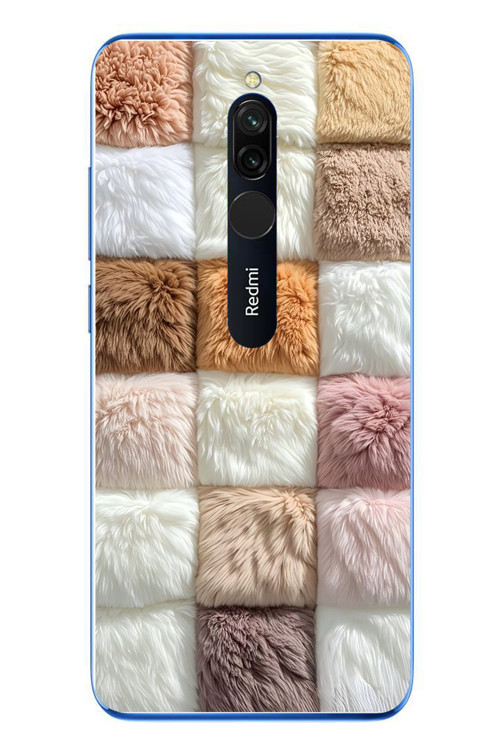 Redmi 8 Uyumlu Pofuduk Desenler Baskılı Silikon Kılıf