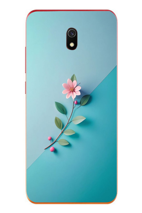 Redmi 8A Uyumlu Çiçeğin Pembesi Baskılı Silikon Kılıf