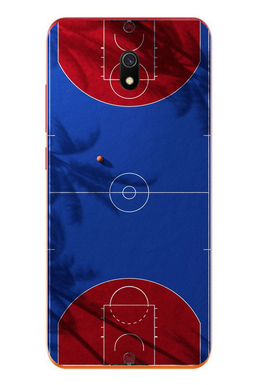 Redmi 8A Uyumlu Basketbol Sahası Baskılı Silikon Kılıf