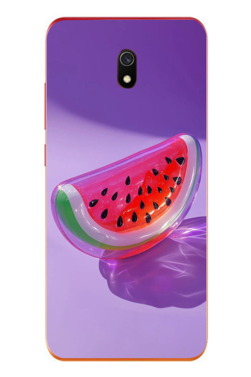 Redmi 8A Uyumlu Karpuz Jelibon Baskılı Silikon Kılıf