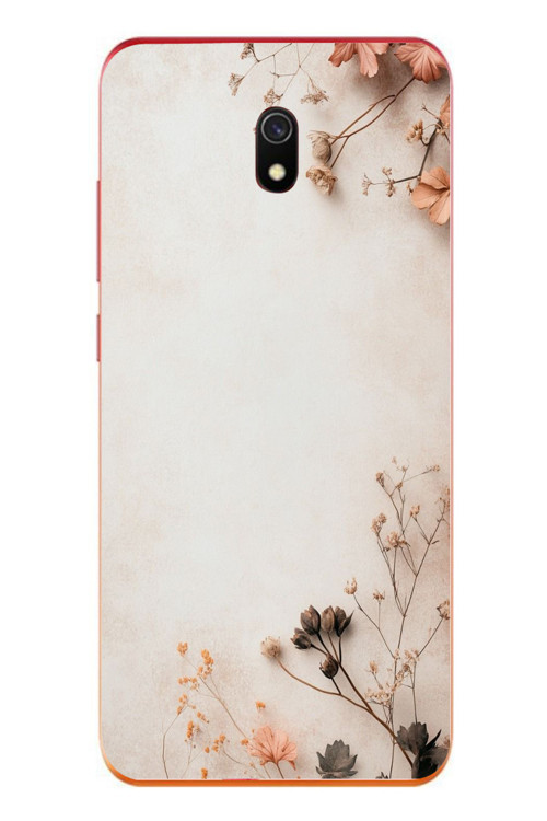Redmi 8A Uyumlu Kuru Dallar Baskılı Silikon Kılıf