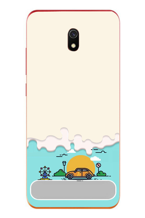 Redmi 8A Uyumlu Tatil Yolu Baskılı Silikon Kılıf