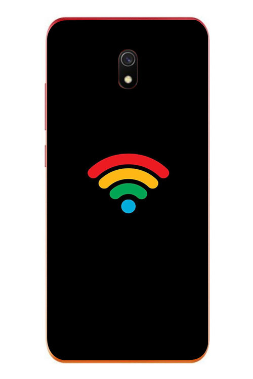 Redmi 8A Uyumlu Wifi Simgesi Baskılı Silikon Kılıf