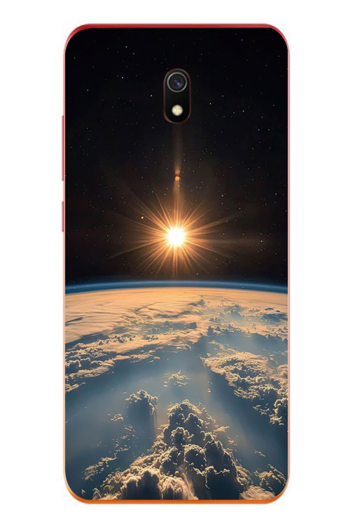 Redmi 8A Uyumlu Uzay Günbatımı Baskılı Silikon Kılıf