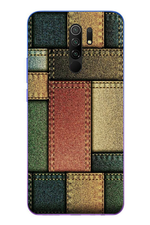 Redmi 9 Uyumlu Kot Cepleri Baskılı Silikon Kılıf