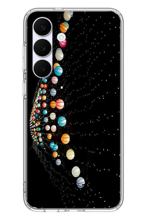 Samsung Galaxy S25 FE Uyumlu Gezegenlerin Dansı Baskılı Silikon Kılıf