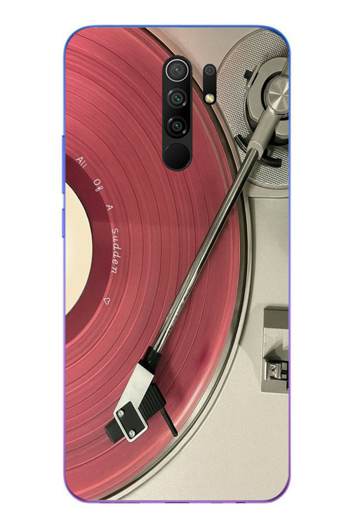 Redmi 9 Uyumlu Pembe Plak Baskılı Silikon Kılıf