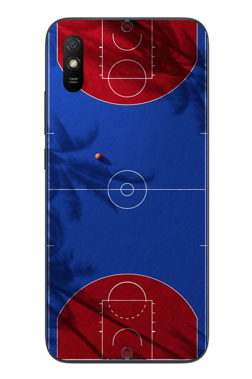 Redmi 9A Uyumlu Basketbol Sahası Baskılı Silikon Kılıf
