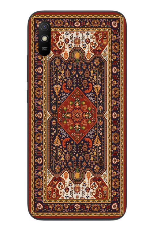 Redmi 9A Uyumlu Anadolu Motif Halısı Baskılı Silikon Kılıf