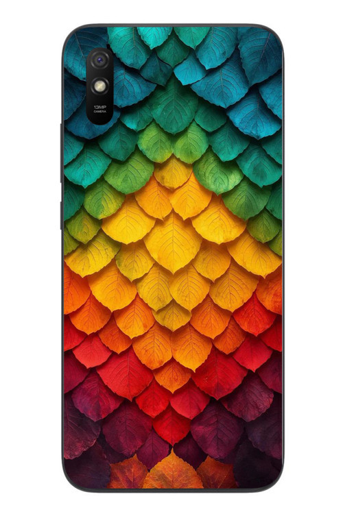 Redmi 9A Uyumlu Efsun Renk Demeti Baskılı Silikon Kılıf