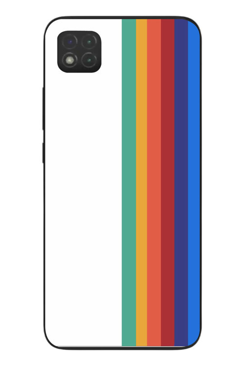 Redmi 9C Uyumlu Gökkuşağı Baskılı Silikon Kılıf